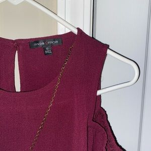 Burgundy blouse